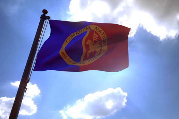 Comanche nation flag, one of the more than 400 flags you can find in American Indian History