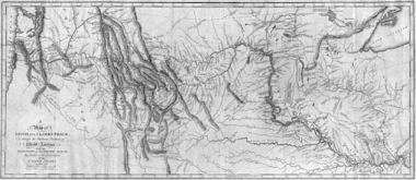 Map of Lewis and Clark trail