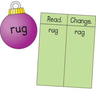 "Festive Phonics" holiday activity sheet for kids