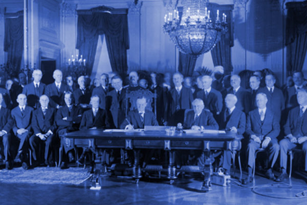 Calvin Coolidge Signs the Kellogg-Briand Pact, Washington, D.C.