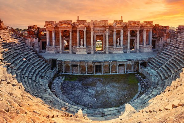 Ancient Greek stadium where plays were once performed