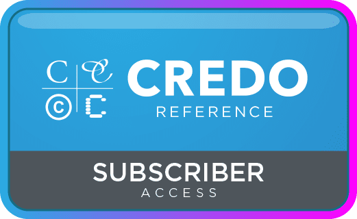 Credo Reference login button